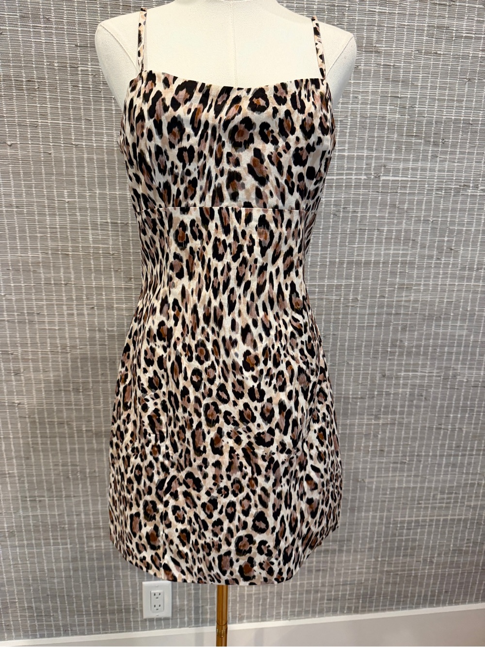 Ave Les Filles Animal Print Mini Dress
